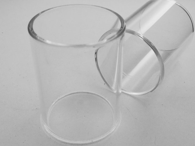 Borosilikatglas3.3 Höhe 140-165mm Glaszylinder hitzebeständig Ø 80mm 