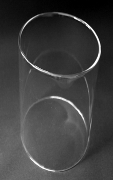 Glaszylinder ø   85 ± 1,5 x 2,5 ± 0,2 x1000 ± 5 mm für Gas- oder Pellets Gartenfackeln