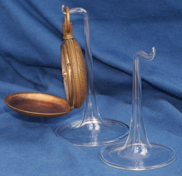 Ständer für Taschenuhren aus Glas ca. 8 cm Höhe