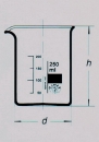 Becherglas       5 ml niedere Form mit Ausguß ohne Skala, ISO 3819, DIN 12 331